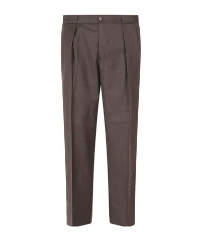 Briglia 1949 Button-detail Casual Trousers In Brown
