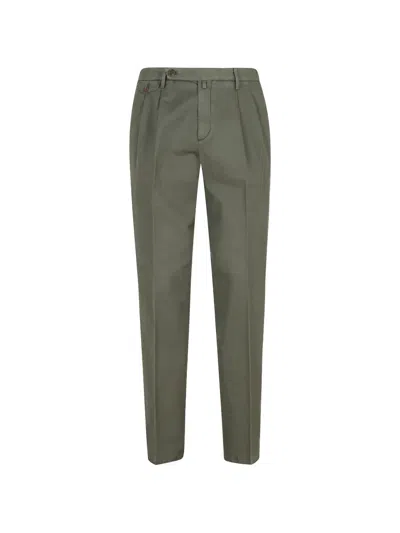 Briglia 1949 Button-fastening Pleated Trousers In Green