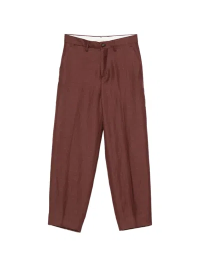 Briglia 1949 Charlotte Belt-loops Trousers In Red