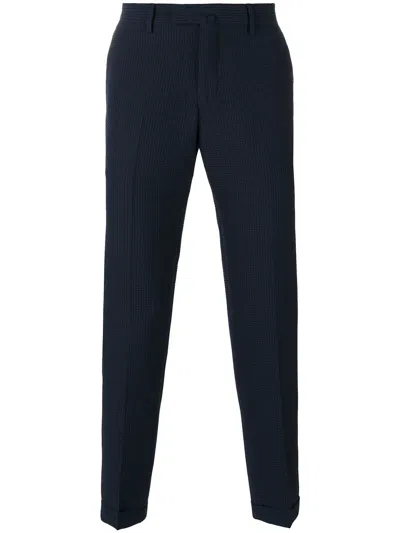 Briglia 1949 Checked Tailored Pants In Blue