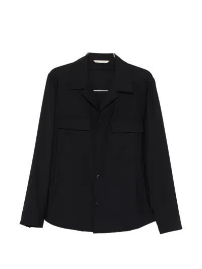 Briglia 1949 Chest-pocket Shirt Jacket In Black