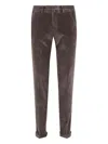 Briglia 1949 Pantalone Velluto Mille Righe In Brown