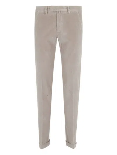 Briglia 1949 Corduroy Cuffed Trousers In Neutral