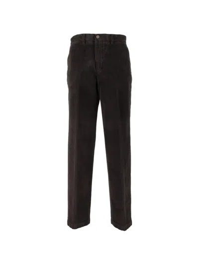 Briglia 1949 Corduroy Straight-leg Trousers In Brown
