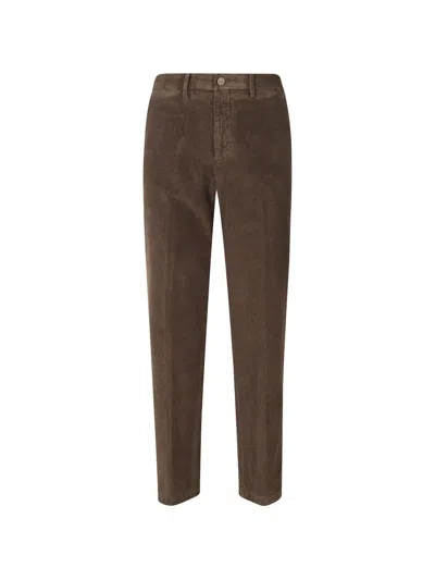 Briglia 1949 Corduroy Straight-leg Trousers In Brown