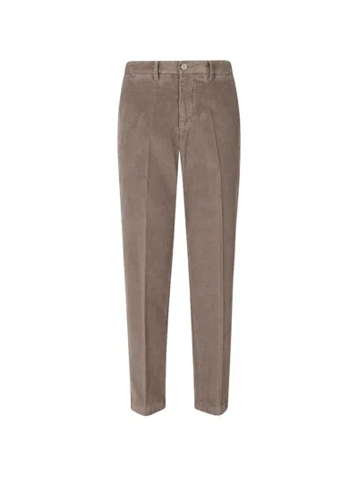Briglia 1949 Corduroy Straight-leg Trousers In Brown