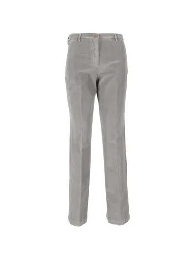 Briglia 1949 Corduroy Straight-leg Trousers In Gray