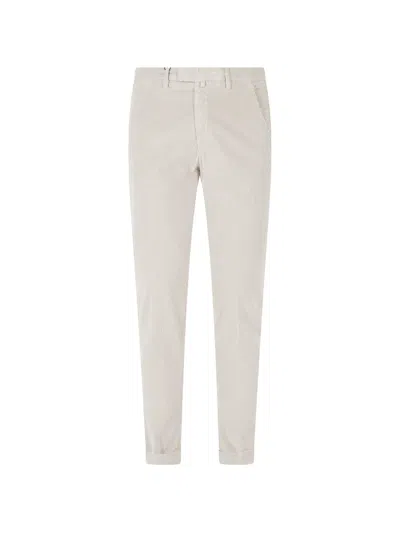 Briglia 1949 Corduroy Turn-up Trousers In White