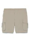 Briglia 1949 Cotton Cargo Shorts In Gray