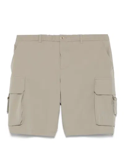 Briglia 1949 Cotton Cargo Shorts In Gray
