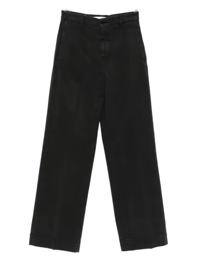 Briglia 1949 Cotton Tailored Trousers In Black