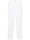 Briglia 1949 Cotton Tapered-leg Trousers In White
