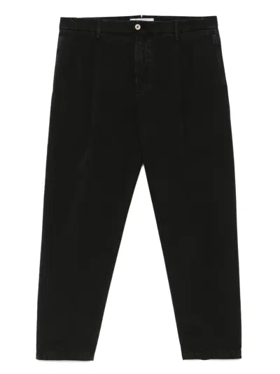 Briglia 1949 Portobello Pleat-detail Trousers In Black