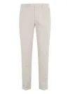 Briglia 1949 Pantalone Ventre Piatto Raso Cotone In White