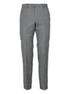 Briglia 1949 Cuffed Wool Trousers In Gray