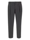 Briglia 1949 Double-pleated Wool Trousers In Gray