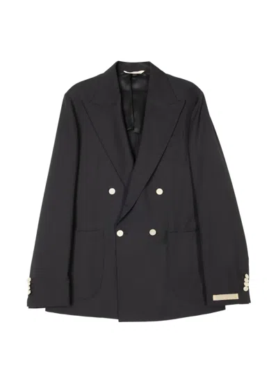 Briglia 1949 Double-breasted Blazer In Black