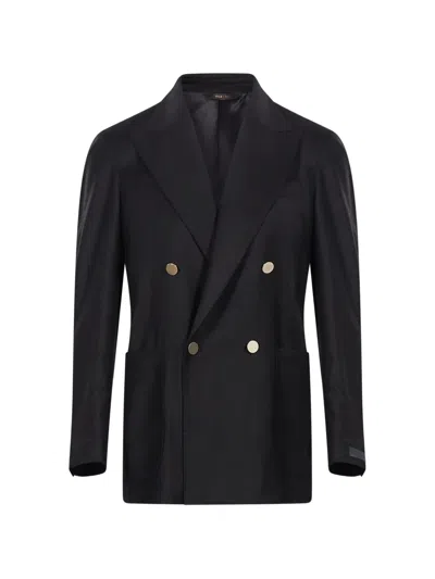 Briglia 1949 Double-breasted Peaked-lapels Blazer In Blue