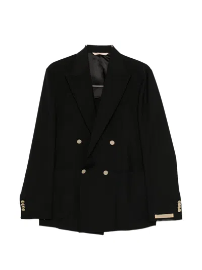 Briglia 1949 Double-breasted Suit In Black