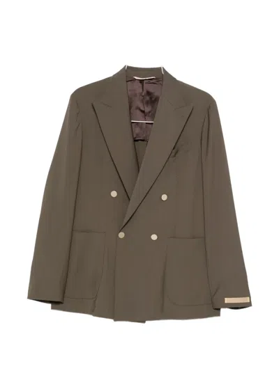 Briglia 1949 Double-breasted Suit In Green