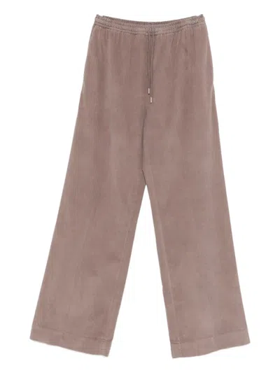 Briglia 1949 Drawstring Corduroy Trousers In Pink