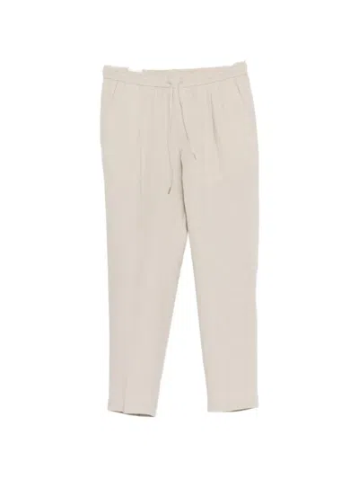 Briglia 1949 Drawstring Pleated Trousers In Neutral