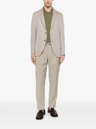 Briglia 1949 Drawstring Tailored Trousers In Neutral