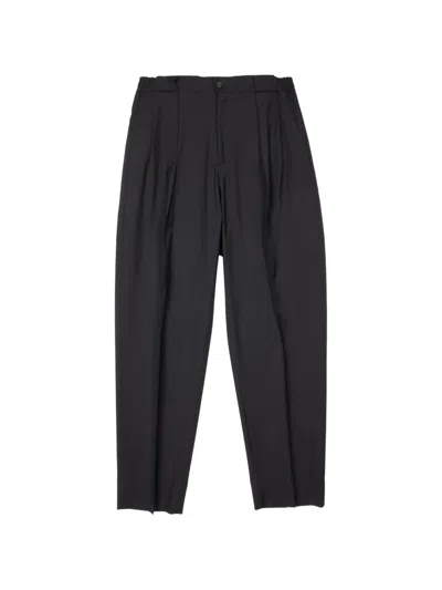 Briglia 1949 Elasticated Pleated Trousers In Black