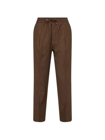 Briglia 1949 Elasticated Trousers In Brown