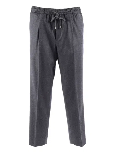 BRIGLIA 1949 ELASTICATED-WAISTBAND TROUSERS