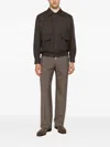 Briglia 1949 Flap-pocket Elasticated-hem Jacket In Brown