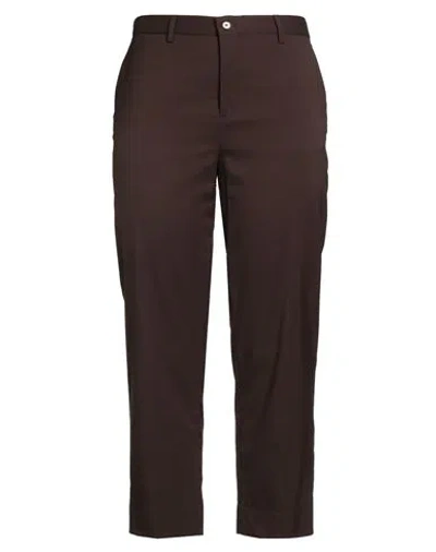 Briglia 1949 Genderless Woman Pants Dark Brown Size 12 Virgin Wool, Polyester, Elastane In Black