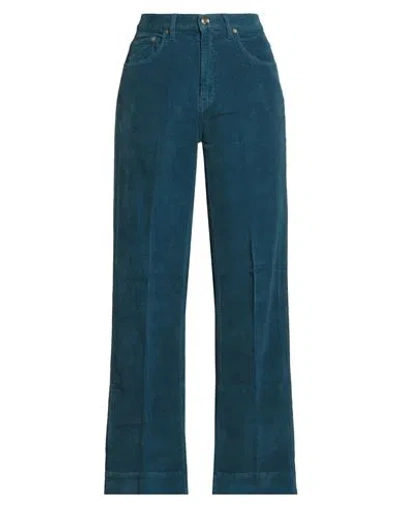 Briglia 1949 Genderless Woman Pants Deep Teal Size 6 Cotton, Elastane In Green