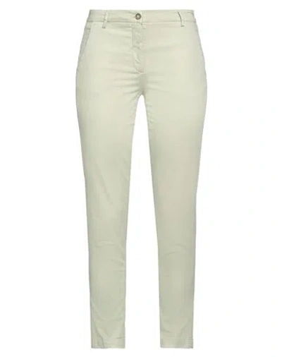 Briglia 1949 Genderless Woman Pants Light Green Size 12 Cotton, Lyocell, Elastane