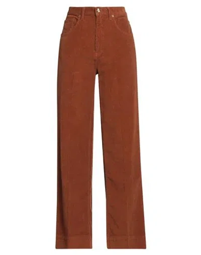 Briglia 1949 Genderless Woman Pants Tan Size 6 Cotton, Elastane In Brown