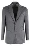 Briglia 1949 Patch Pocket Two-button Blazer In Gray