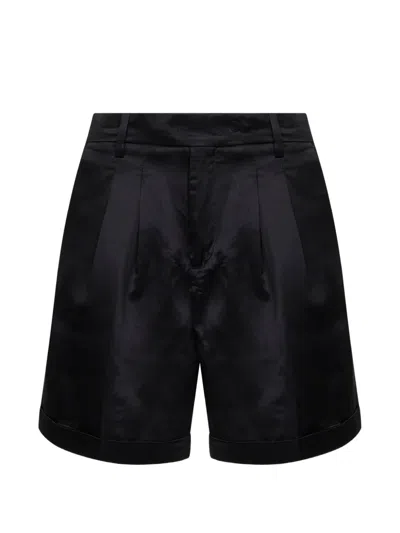 Briglia 1949 Isabelle Pleated Shorts In Black