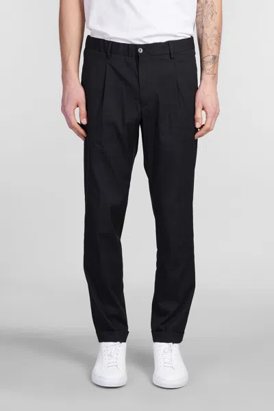 Briglia 1949 Isolas Pants In Black Cotton In Blue