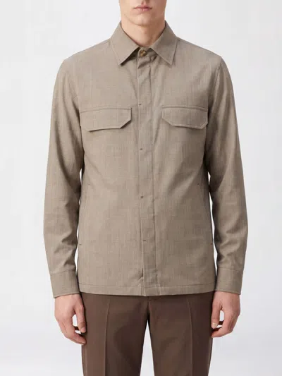 Briglia 1949 John Flap-pocket Button-up Shirt Jacket In Brown