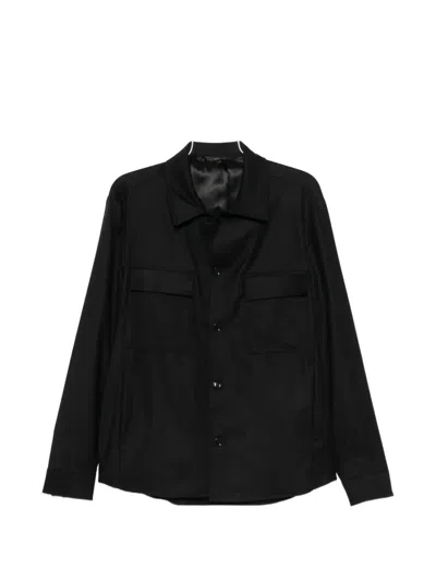 Briglia 1949 John Button-up Shirt Jacket In Black