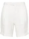 Briglia 1949 Linen Tailored Shorts In White