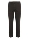 Briglia 1949 Pantalone Ventre Piatto Raso Cotone In Brown