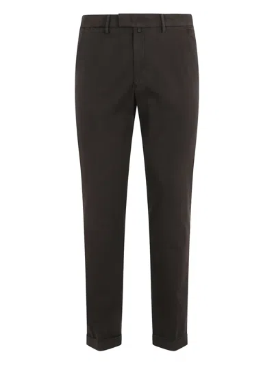 BRIGLIA 1949 LOGO-PATCH CUFFED TROUSERS
