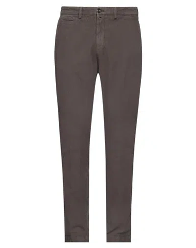 Briglia 1949 Man Pants Brown Size 30 Cotton, Elastane In Gray
