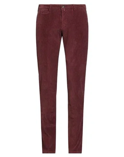 Briglia 1949 Man Pants Burgundy Size 34 Cotton, Elastane In Burgundy