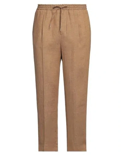 Briglia 1949 Man Pants Camel Size 30 Linen In Brown