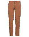 Briglia 1949 Man Pants Camel Size 34 Cotton, Elastane In Brown