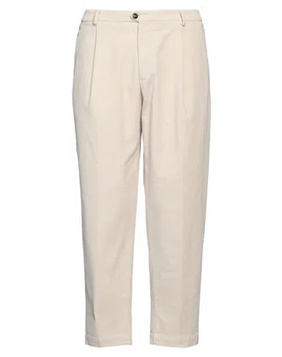 Briglia 1949 Man Pants Cream Size 34 Cotton, Elastane In White
