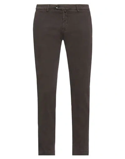 Briglia 1949 Man Pants Dark Brown Size 40 Cotton, Elastane