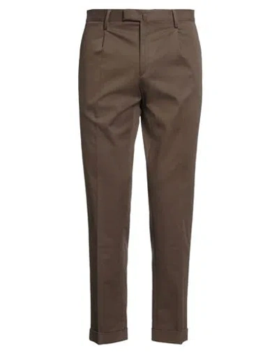 Briglia 1949 Man Pants Dark Brown Size 35 Cotton, Elastane